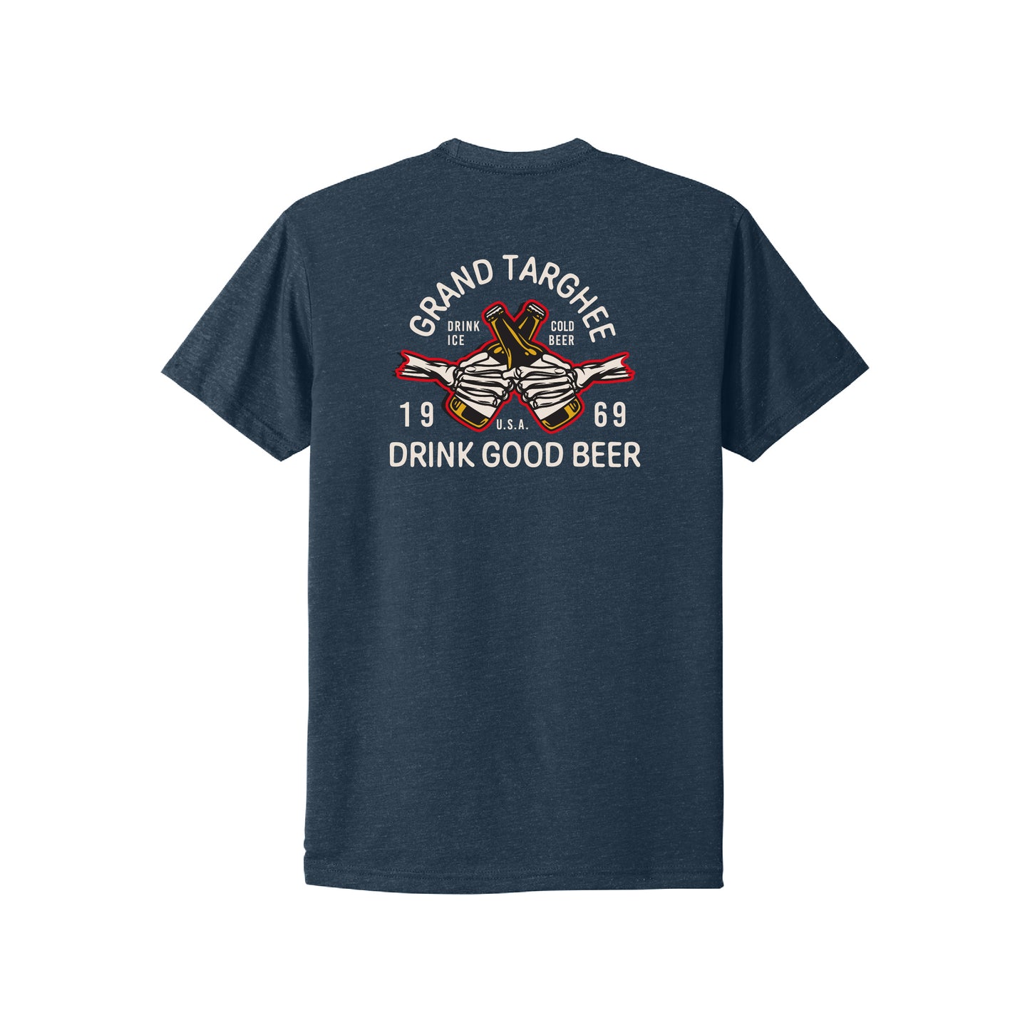 Drink Good Beer SS T Shirt - Midnight Navy